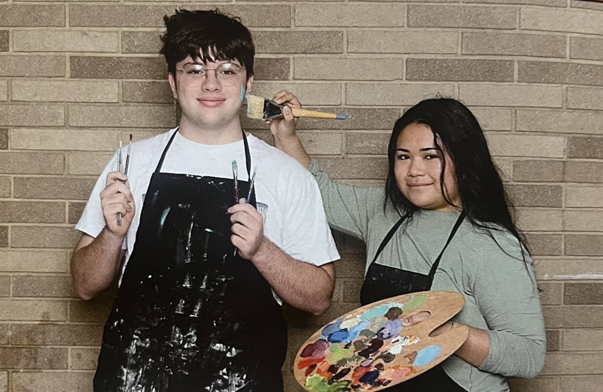Luke Bursack and Fontaine Gatti, the "Most Artistic" seniors for the Class of '25