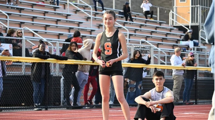 Sophia readies up for a race