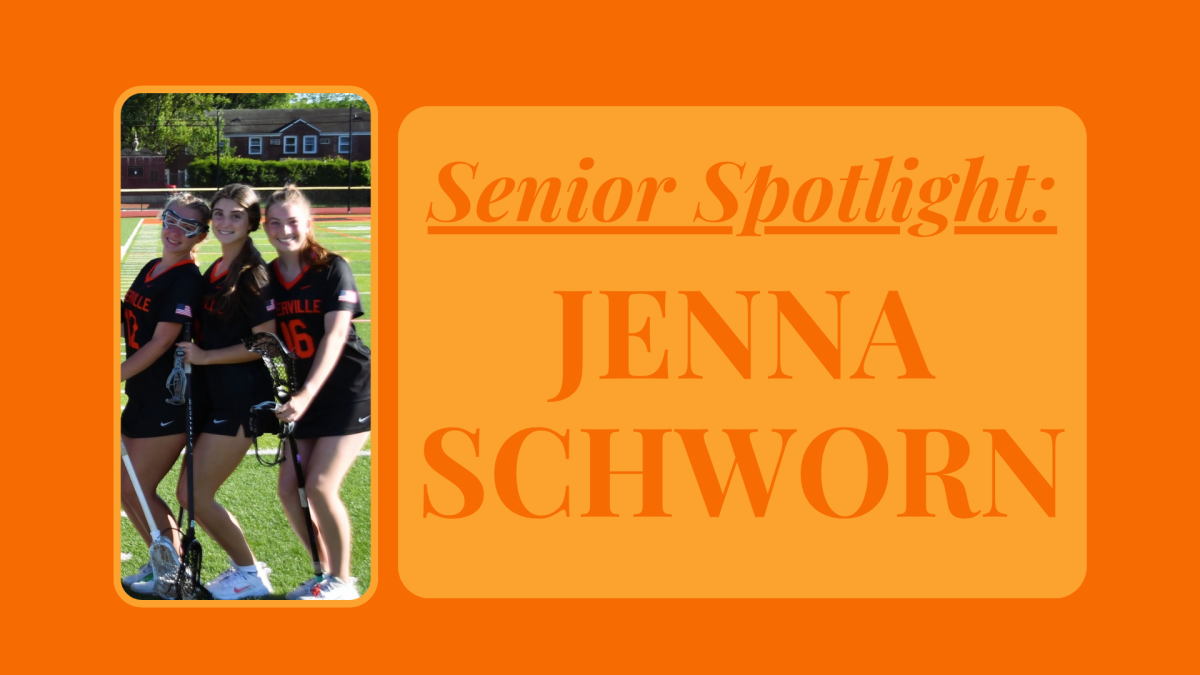Jenna Schworn (right) is a dedicated SHS student. Pictured here taking part in her favorite school sport, lacrosse.